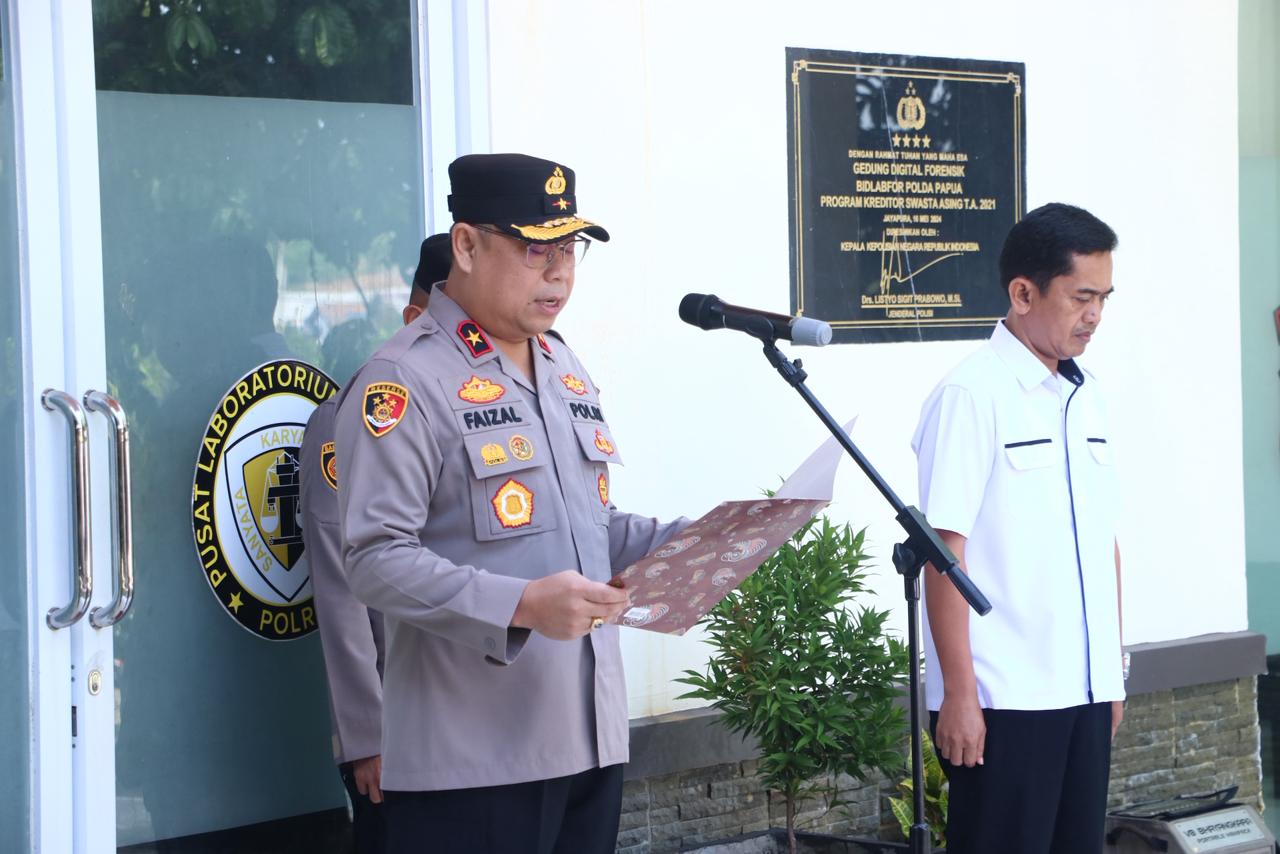 Wakapolda Papua Pimpin Apel Bid Labfor, Tekankan Pengembangan Kompetensi Personel
