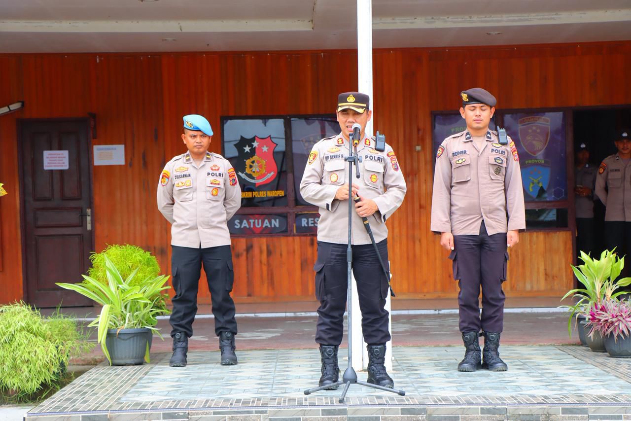 Polres Waropen Laksanakan Patroli Cipta Kondisi, Antisipasi Hasil Putusan Sidang MK