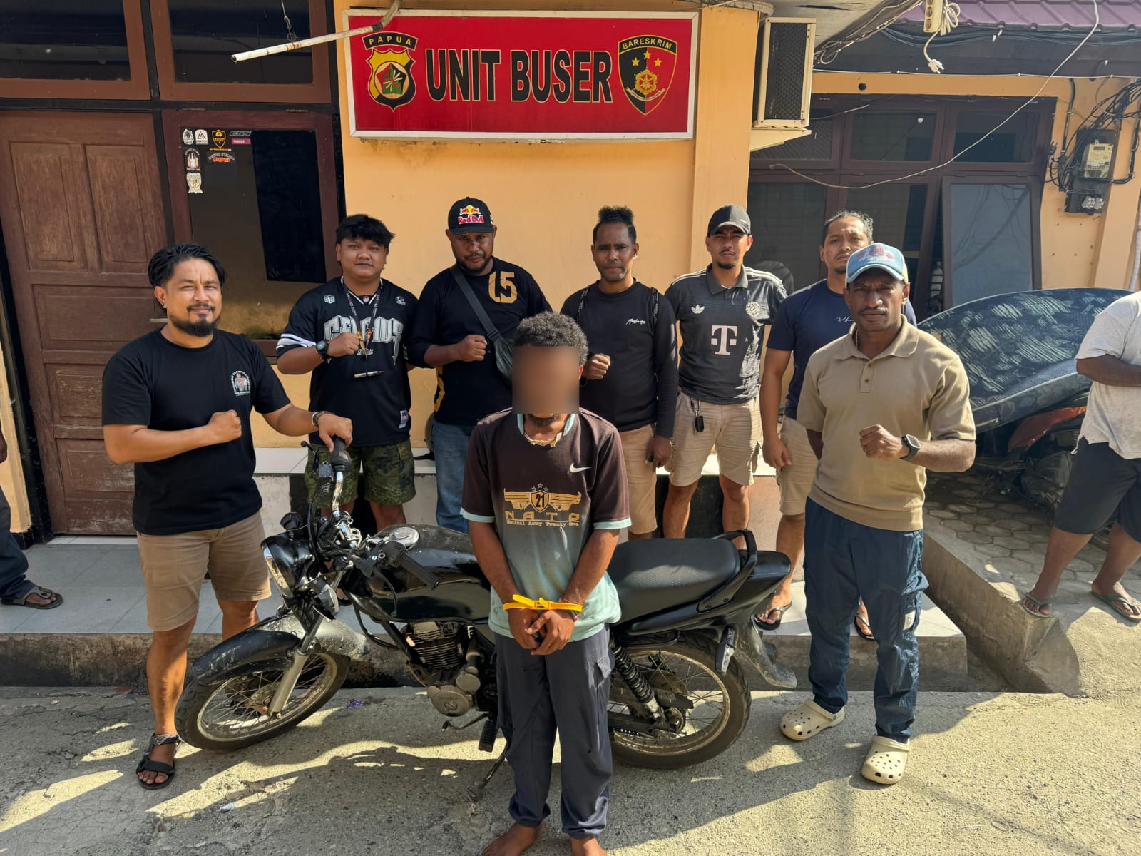 Polres Jayapura Amankan Pelaku Curanmor di Distrik Waibu