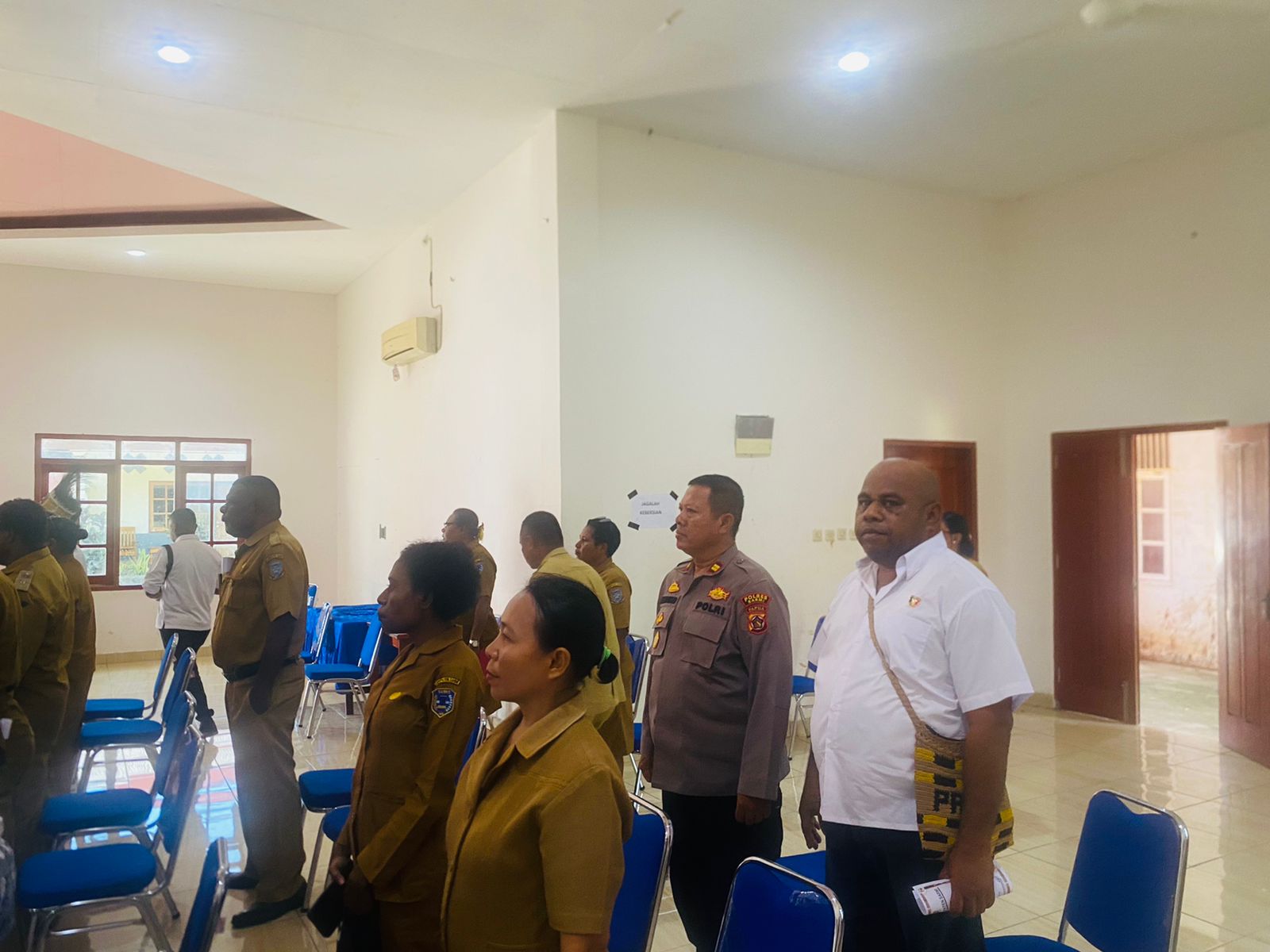 Polres Sarmi Hadiri Penguatan Kerja Sama Perlindungan Anak
