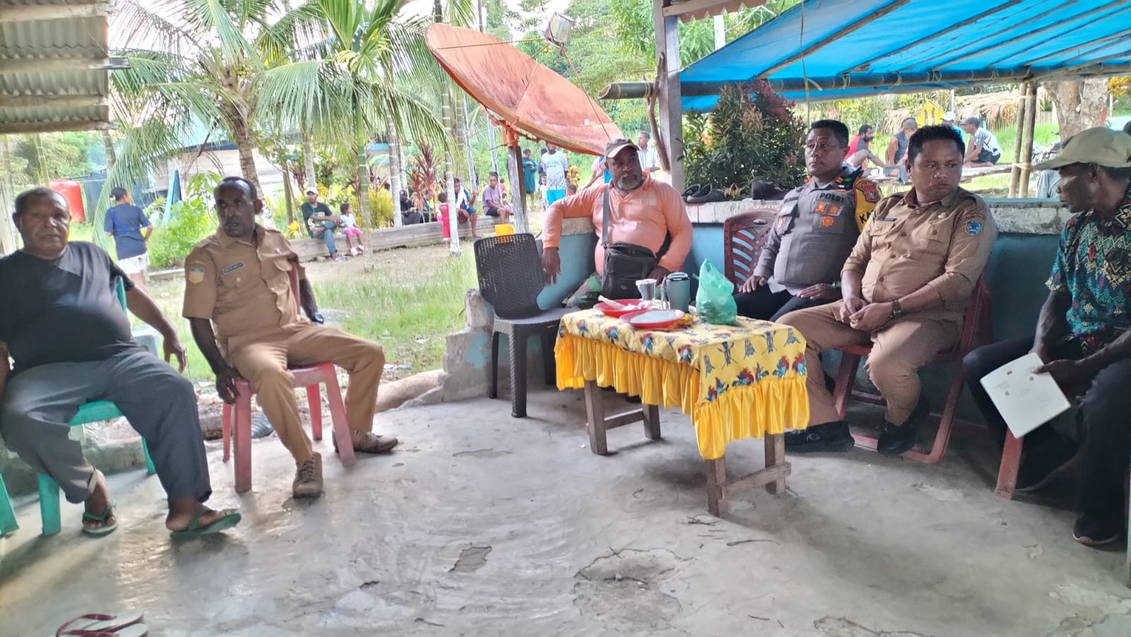 Kapolsek Bonggo Haturkan Belasungkawa Atas Wafatnya Ketua LMA Kampung Mawesday