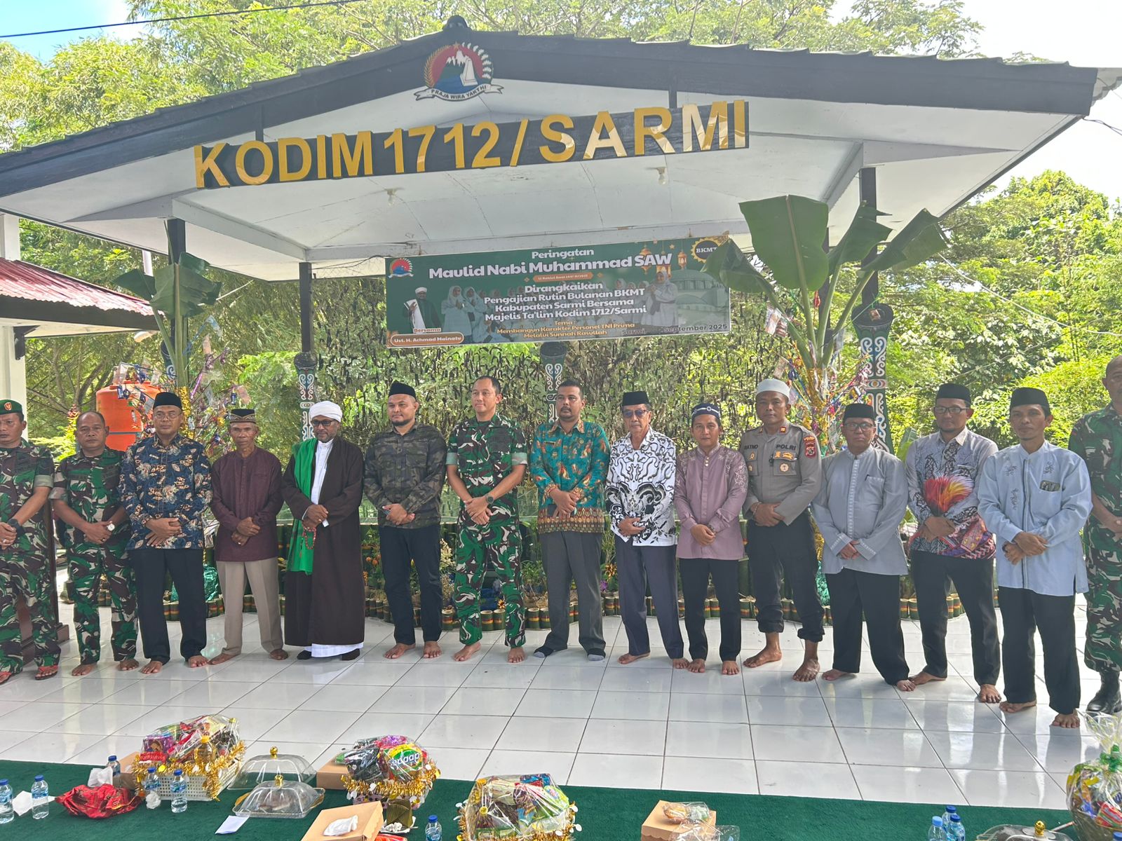Maulid Nabi Muhammad SAW Jadi Momentum Membangun Karakter Personil TNI-Polri di Sarmi