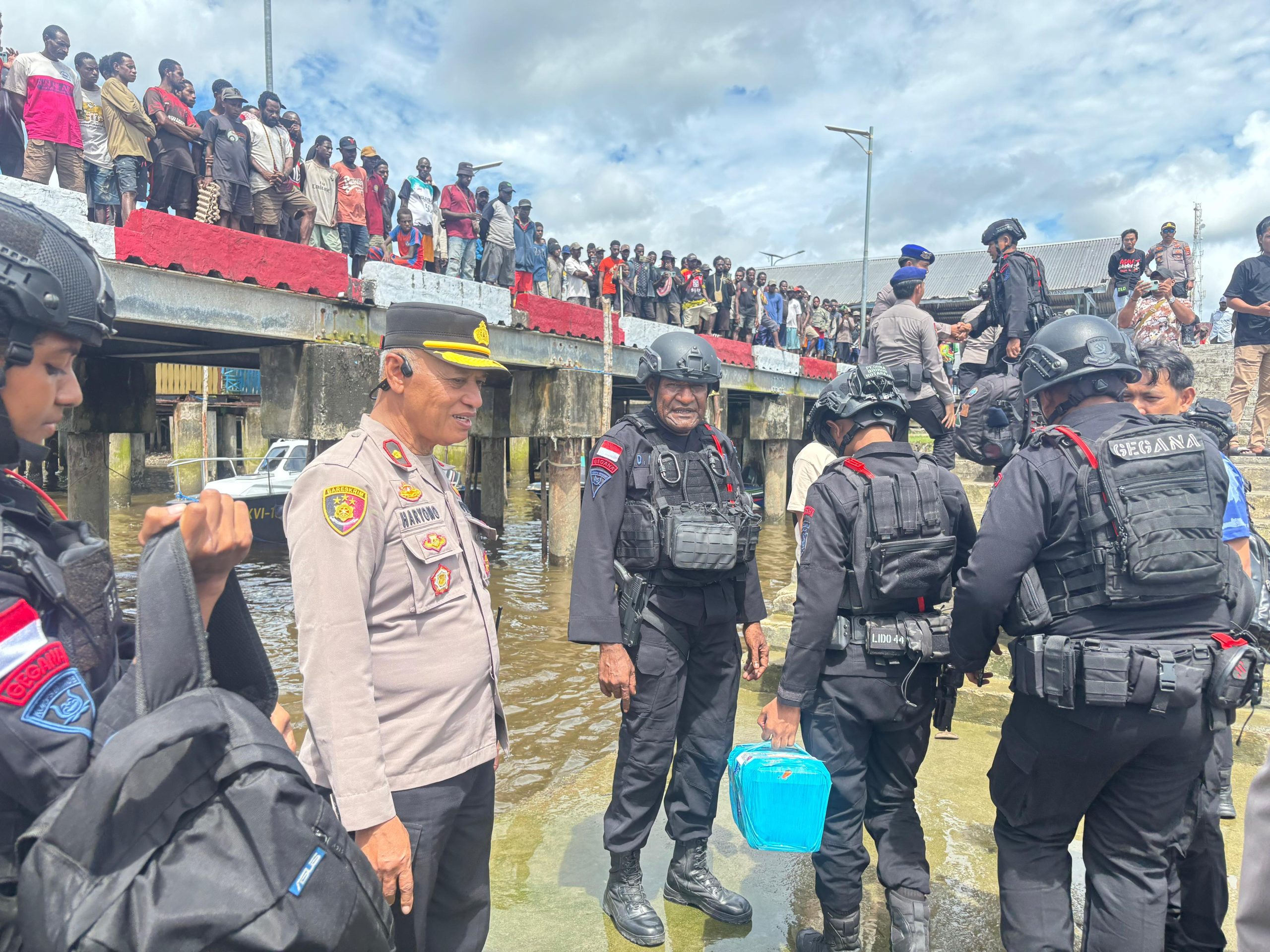 Brimob Polda Papua Perkuat Keamanan di Agats Pasca Penembakan Warga Sipil