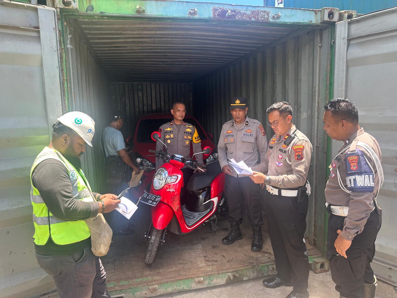 Satuan Lantas Polres Merauke, Polsek KPL dan Instansi terkait Mengantisipasi Peredaran Kendaraan Bodong di Wilayah Merauke