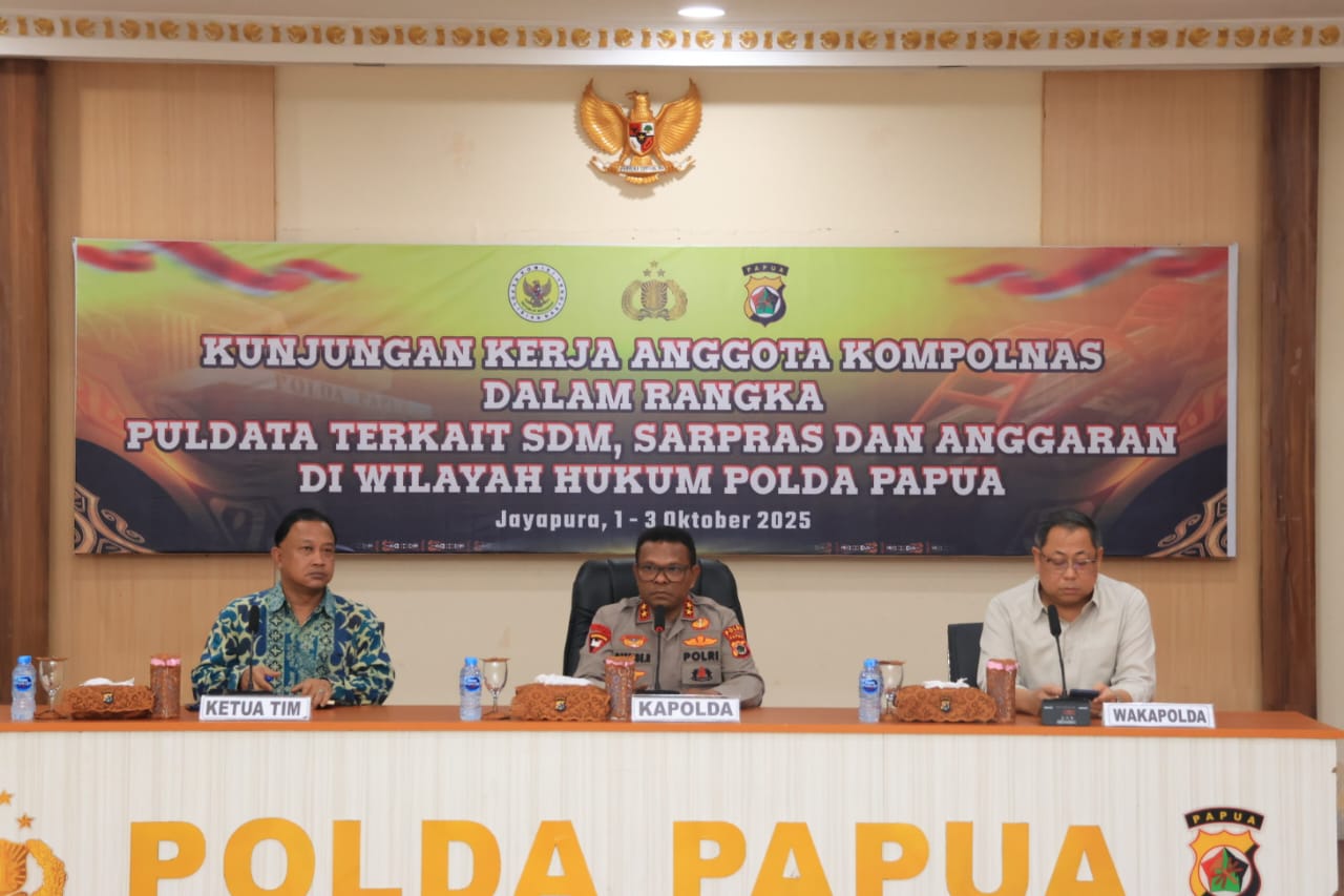 Polda Papua Terima Kunjungan Kerja Kompolnas, Bahas Kesiapan Personel dan Sarpras