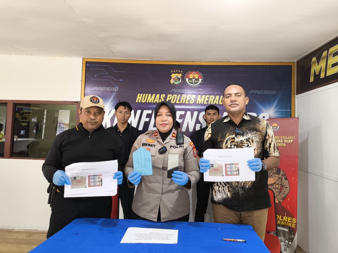 Press Release Tahap II Polres Merauke Berhasil Ungkap Kasus Narkotika Jenis Sabu dengan Tersangka Inisial R