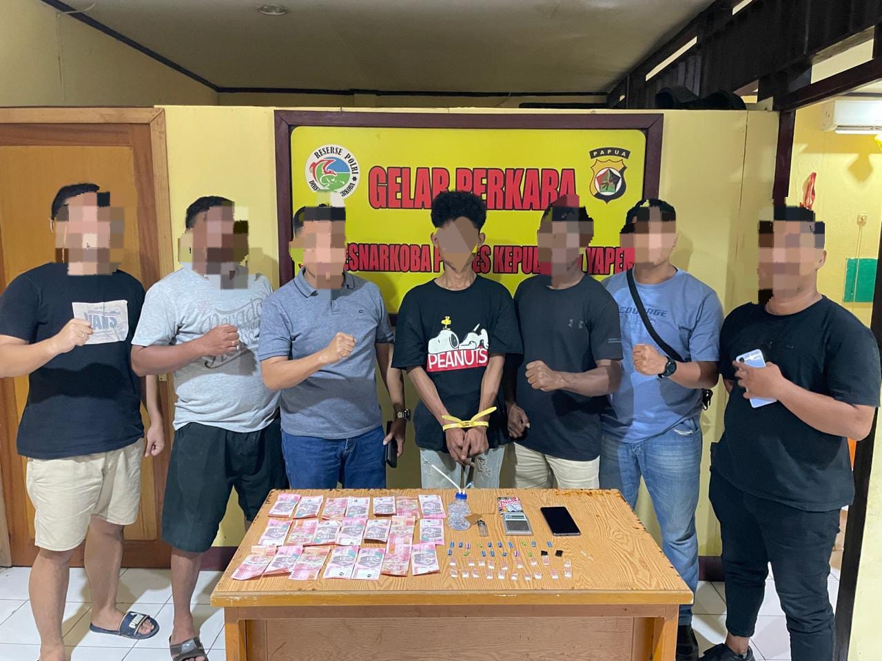 Personel Sat Resnarkoba Polres Kep. Yapen Berhasil Ringkus Pelaku Kepemilikan Narkotika Jenis Sabu