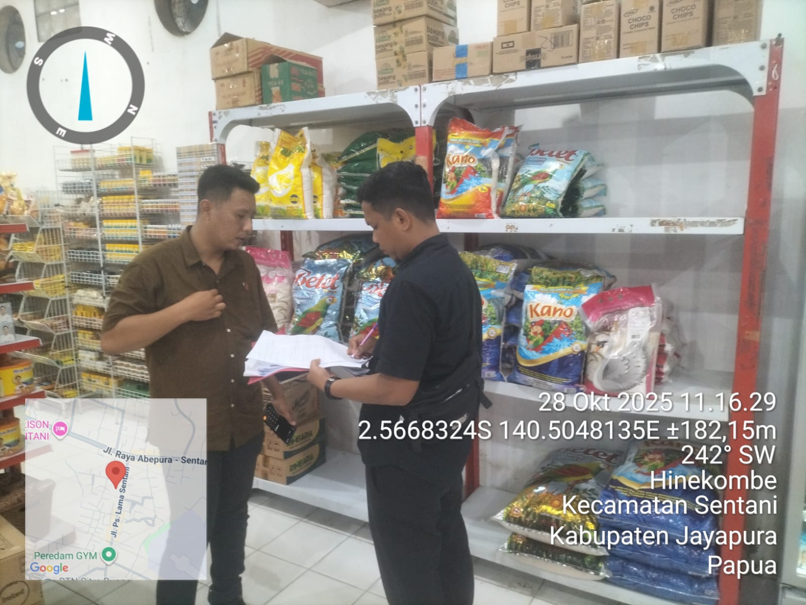 Polres Jayapura Lakukan Pemantauan Harga Bahan Pokok di Sentani, Pastikan Harga Beras Masih Stabil