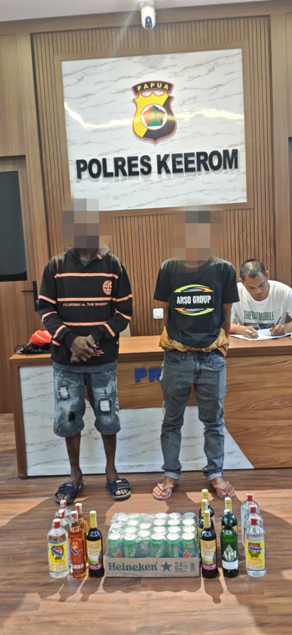 Operasi Gabungan Polres Keerom Berhasil Ungkap Penjualan Miras Ilegal di Wilayah Arso