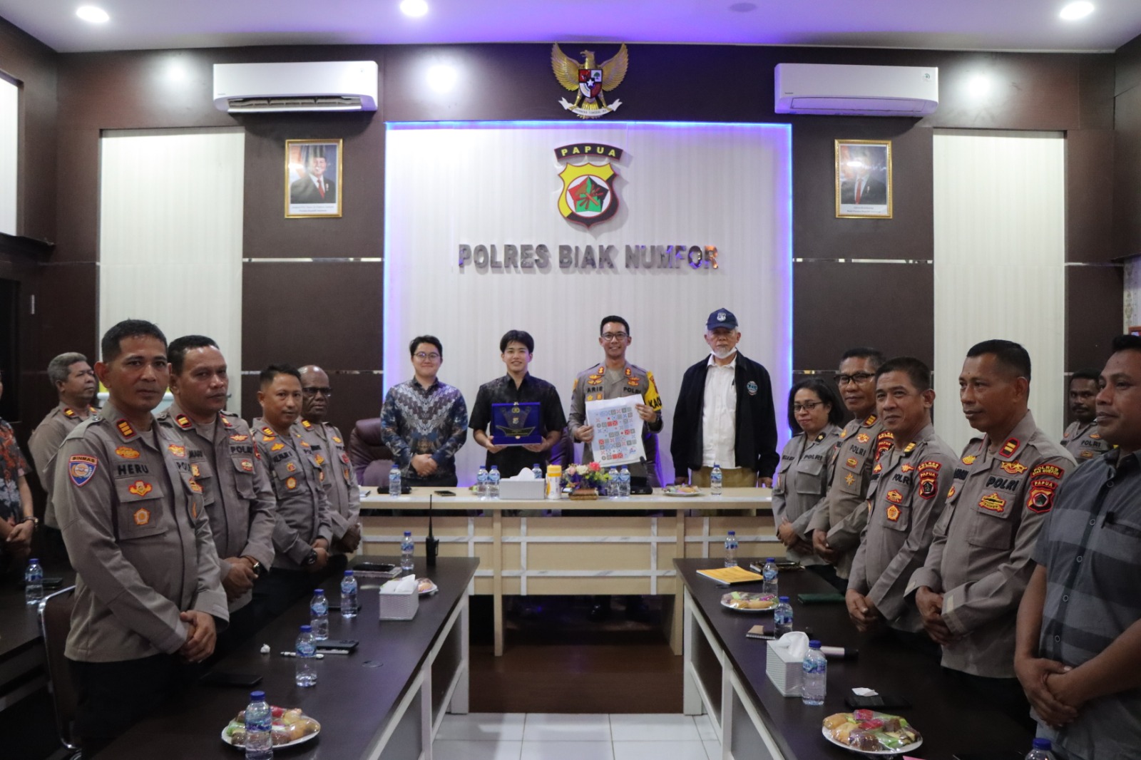 Kapolres Biak Terima Kunjungan JICA, Bahas Penguatan Layanan Publik dan Keamanan Berbasis Teknologi