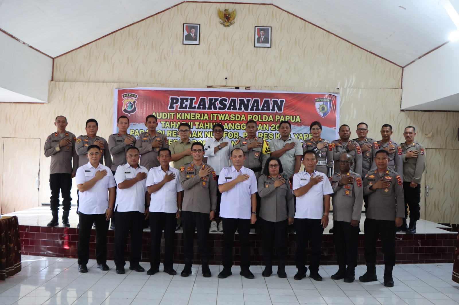 Itwasda Polda Papua Gelar Audit Kinerja Tahap II TA. 2025 Di Polres Biak