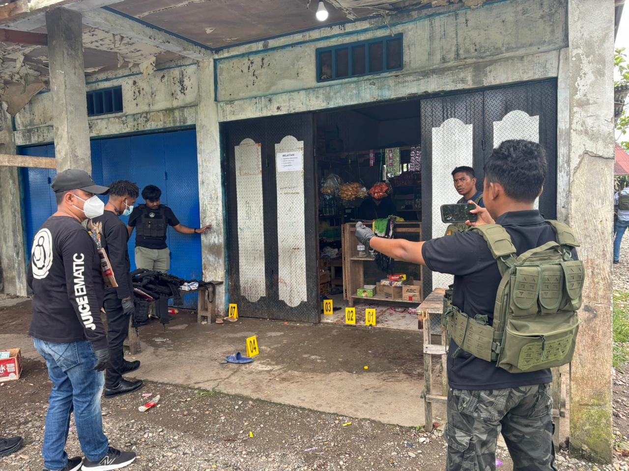 Sat Reskrim Polres Yahukimo Lakukan Olah TKP Kasus Penganiayaan Berat