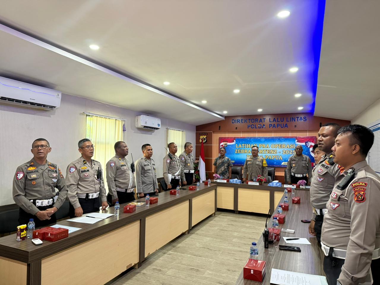 Polda Papua Gelar Latpraops Zebra Cartenz 2025, Fokus Tekan Kecelakaan dan Tingkatkan Disiplin Berlalu Lintas