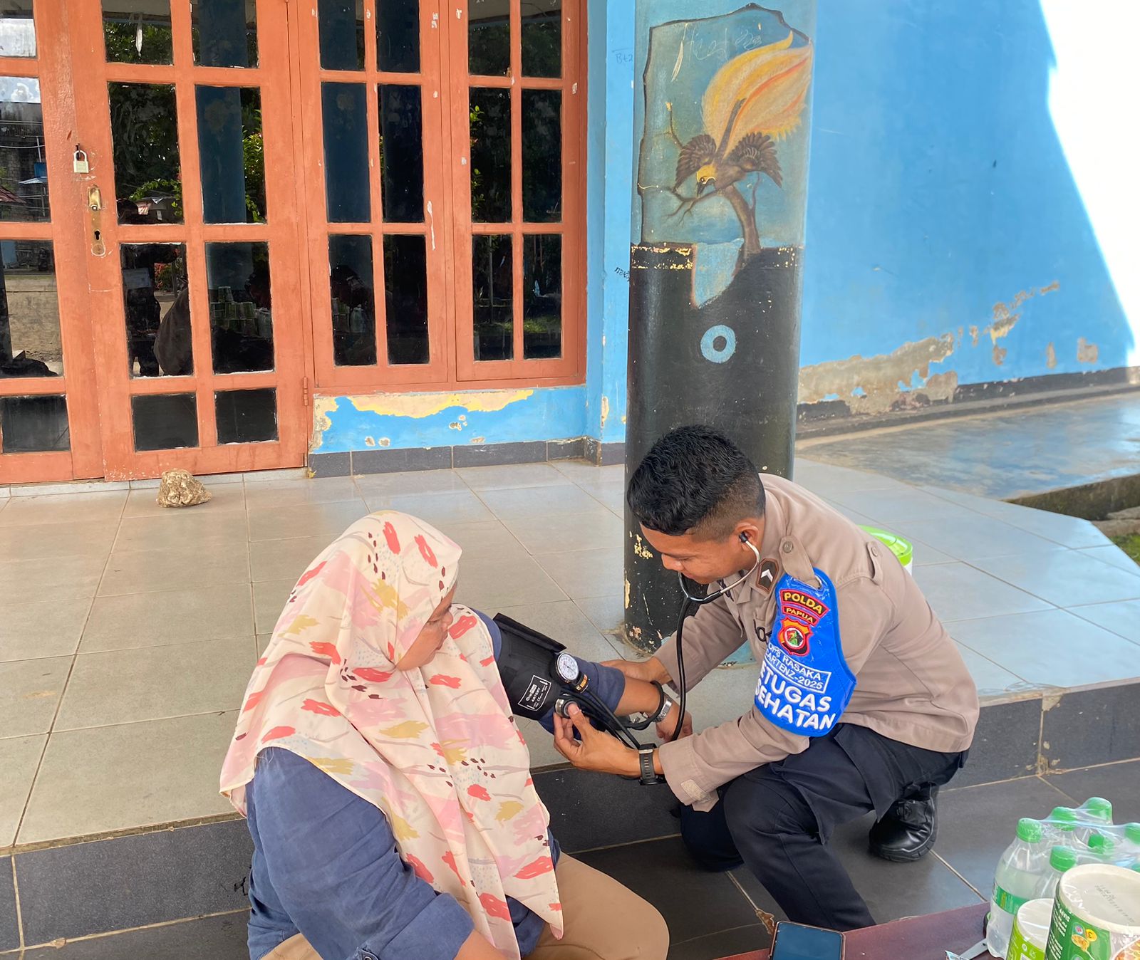 Subsatgas Keladi Sagu Polres Jayapura Gelar Pemeriksaan Kesehatan Gratis untuk Warga Sentani