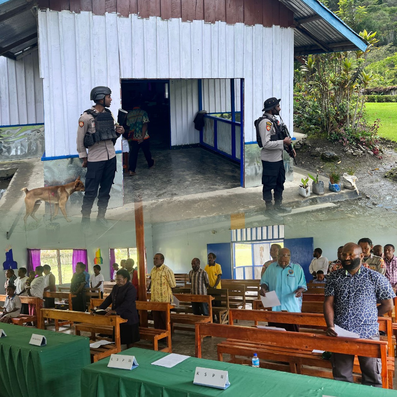 Polsek Kurima Amankan Kegiatan Sidang Jemaat Ke VIII GKI Betel Polimo di Distrik Kurima Berlangsung Aman dan Kondusif