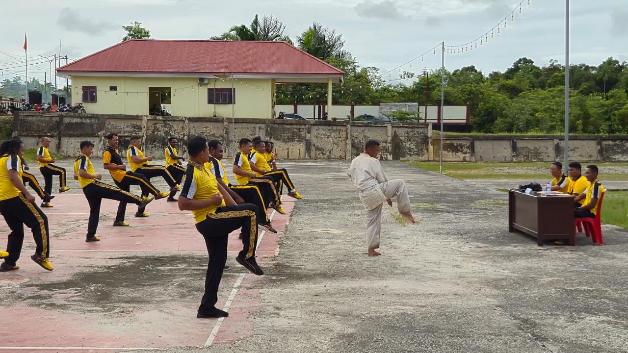 POLRES BOVEN DIGOEL GELAR UJIAN BELADIRI POLRI DALAM RANGKA UKP TMT 1 JULI 2026