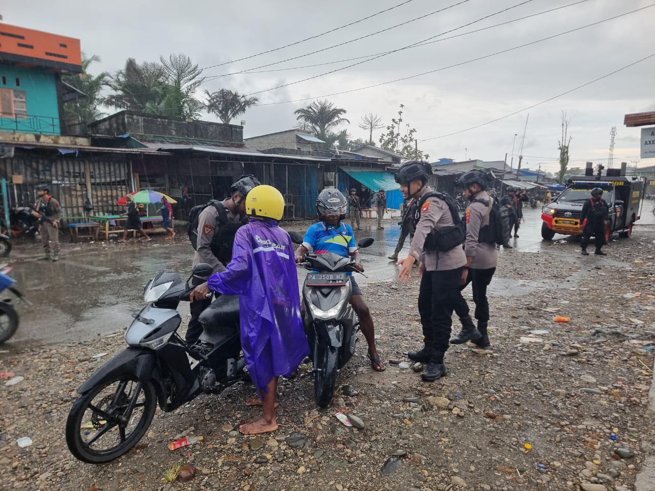 Menyikapi Situasi Kamtibmas Polres Yahukimo Lakukan Razia