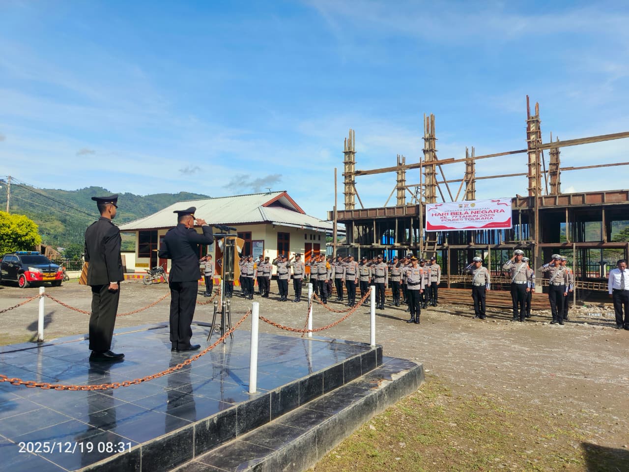 Kapolres Tolikara Pimpin Upacara Peringatan Hari Bela Negara ke-77 di Tolikara
