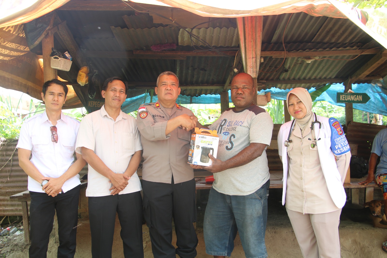 Subsatgas Keladi Sagu Ops Rasaka Cartenz Gelar Pemeriksaan Kesehatan di Kali Ular, Bambar Doyo Baru