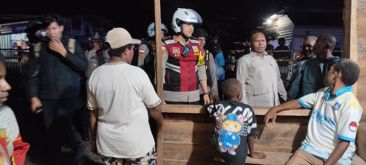 Patroli Gabungan Polres Boven Digoel dan Forkopimda Jaga Kamtibmas Jelang Natal 2025