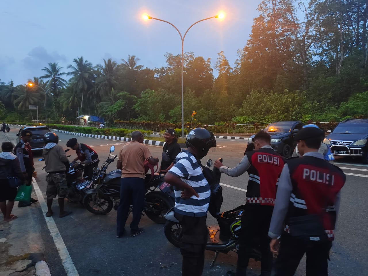 Polres Supiori Lakukan Razia Menjelang Malam Pergantian Tahun Baru 2026