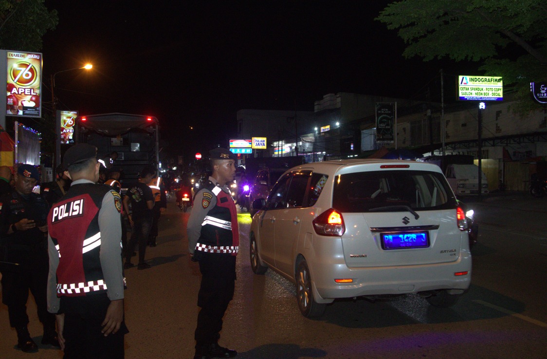 Patroli Operasi Lilin Cartenz-2025 Polda Papua Perkuat Pengamanan Malam Hari Keempat