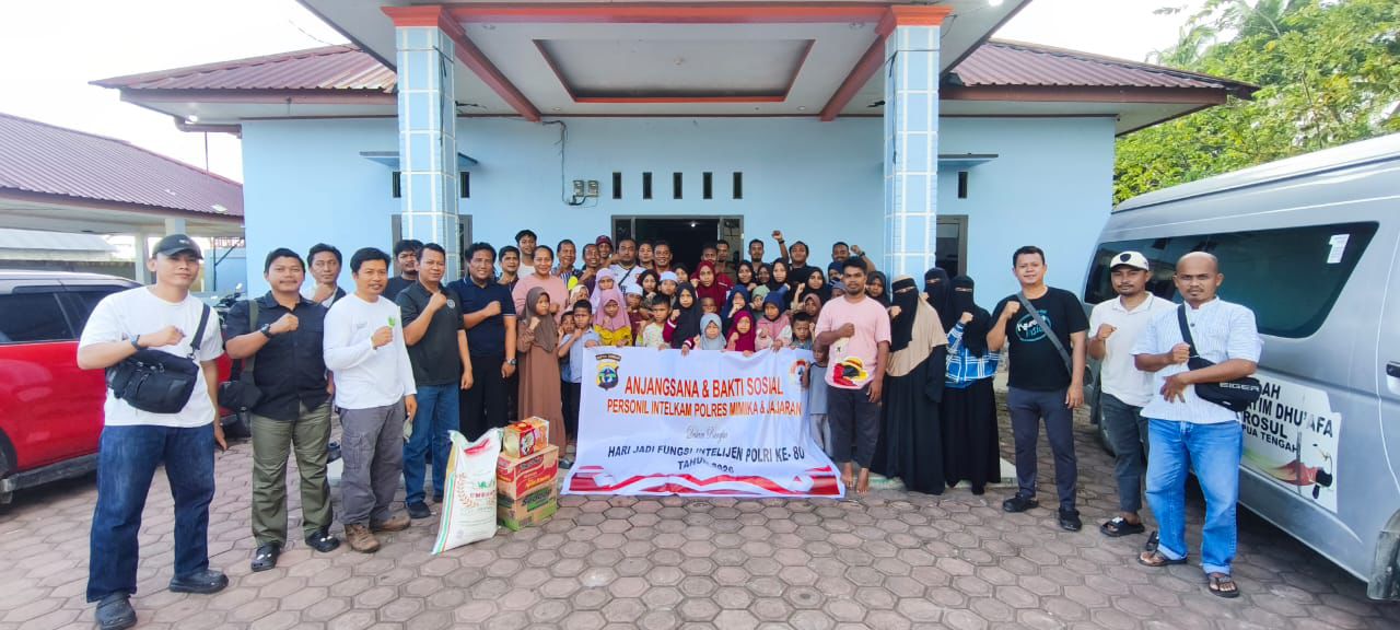 Sat Intelkam Polres Mimika Gelar Anjangsana dan Bakti Sosial Peringati HUT ke-80 Fungsi Intelijen Polri