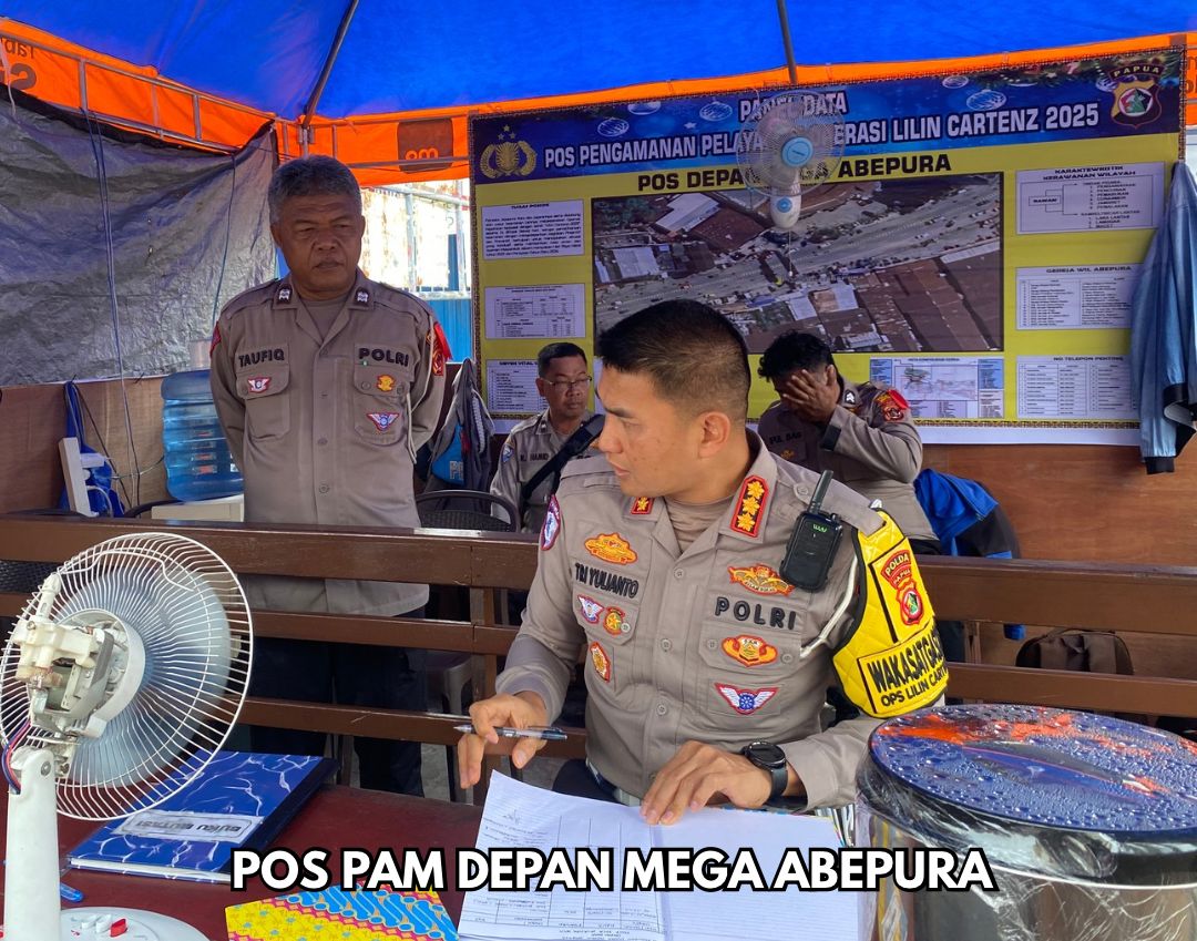 Pastikan Pelayanan Maksimal Pasca Tahun Baru, Dirlantas Polda Papua Pimpin Asistensi di Empat Pos Pengamanan Strategis
