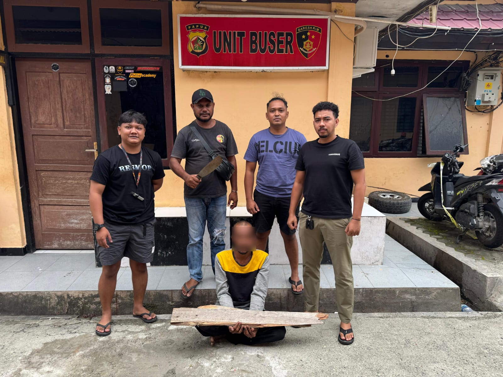 Pelaku Pengeroyokan di BTN Pemda Waibu Berhasil Diamankan Sat Reskrim Polres Jayapura