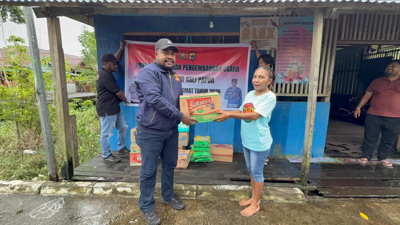 Tingkatkan Kesejahteraan, Polri Dengan Program Bantuan Pengembangan Usaha Bagi Masyarakat OAP