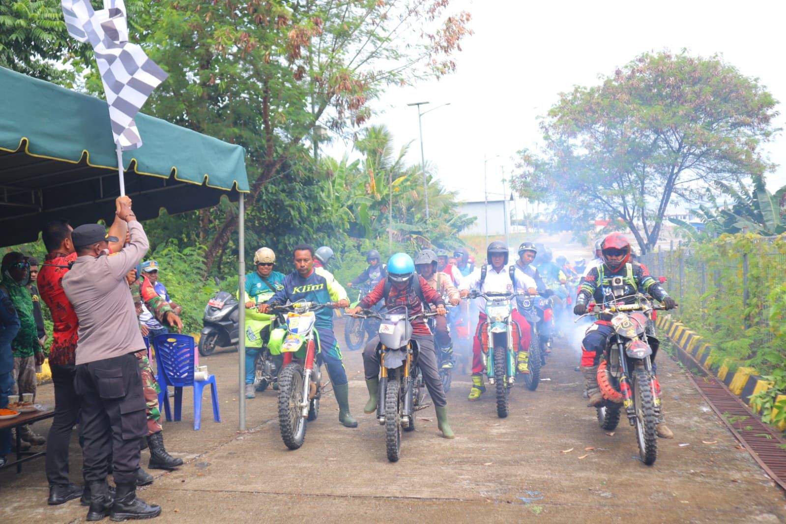 Polres Waropen Amankan Event Trabas “Comeback to Jungle 2026”, Kegiatan Berjalan Aman dan Kondusif