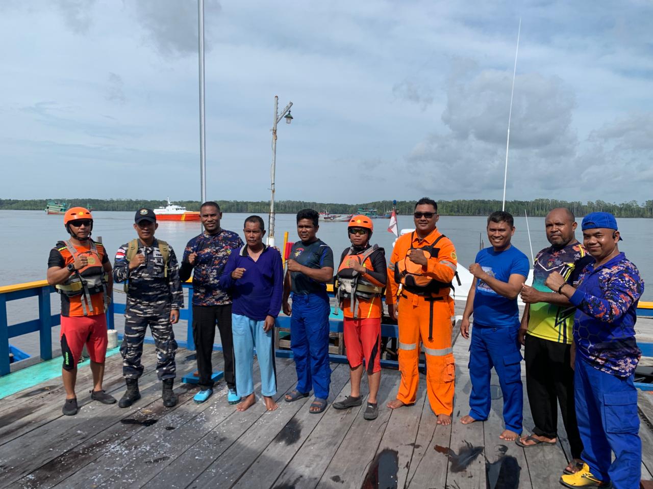 SELURUH KRU KM PUTRA KUANTAN DITEMUKAN SELAMAT, OPERASI SAR LAUT DI MUARA POUMAKO BERHASIL