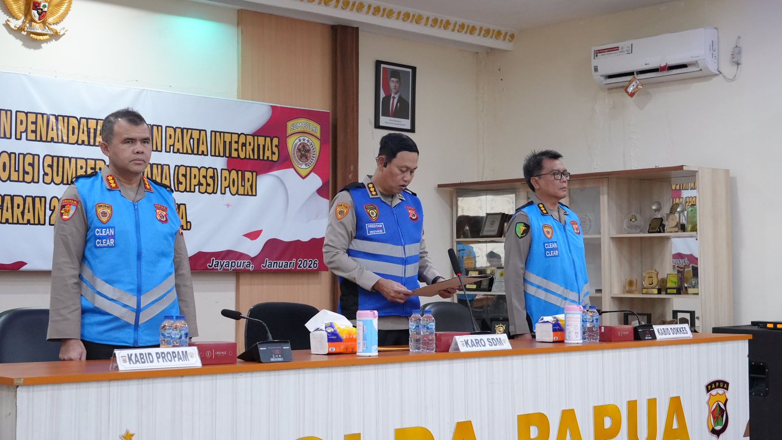 Polda Papua Gelar Pengambilan Sumpah dan Penandatanganan Pakta Integritas SIPSS Polri T.A. 2026