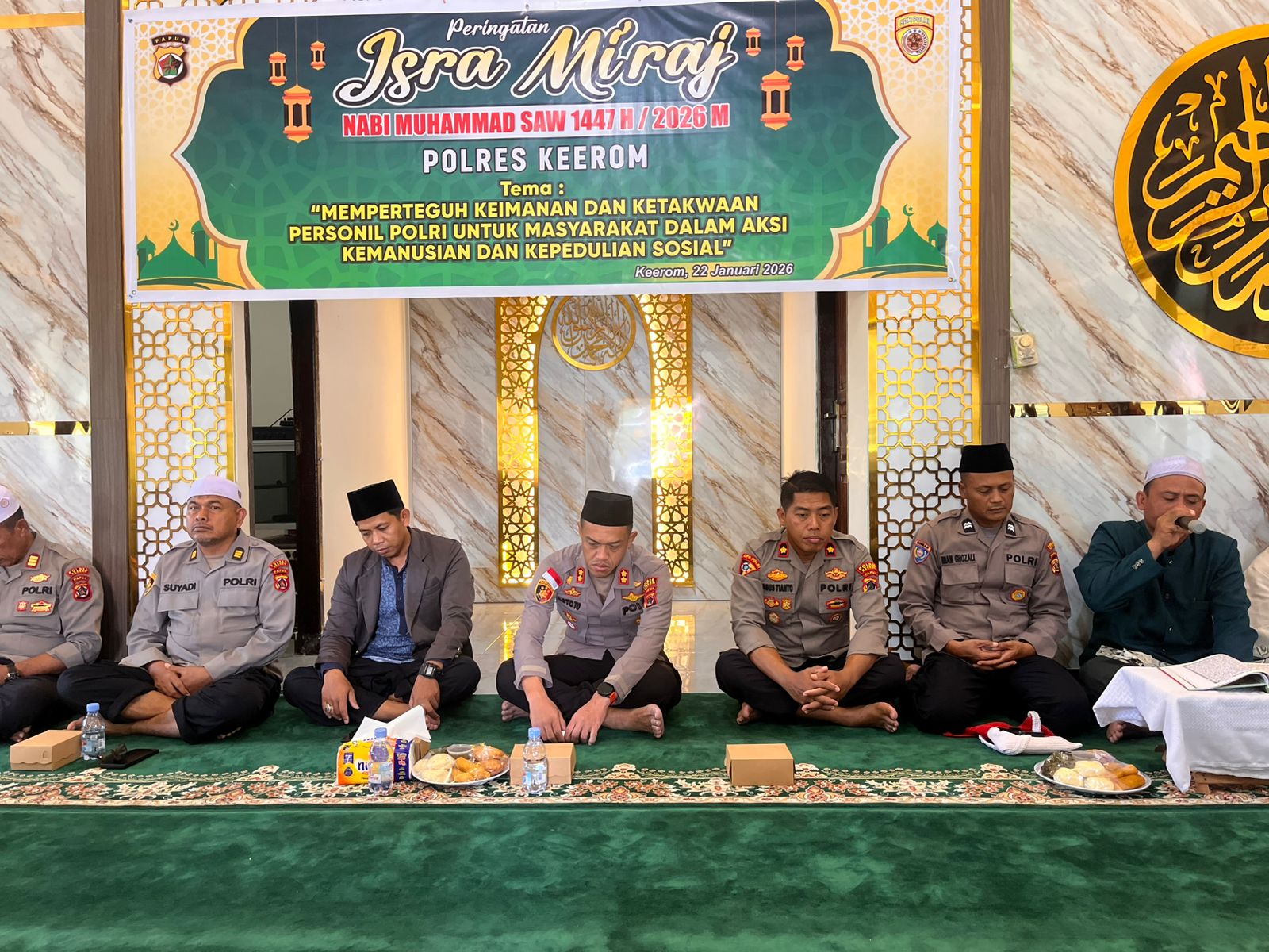 Tingkatkan Iman Dan Taqwa, Polres Keerom Peringati Isra Mi’raj Nabi Muhammad SAW 1447 H / 2026 M