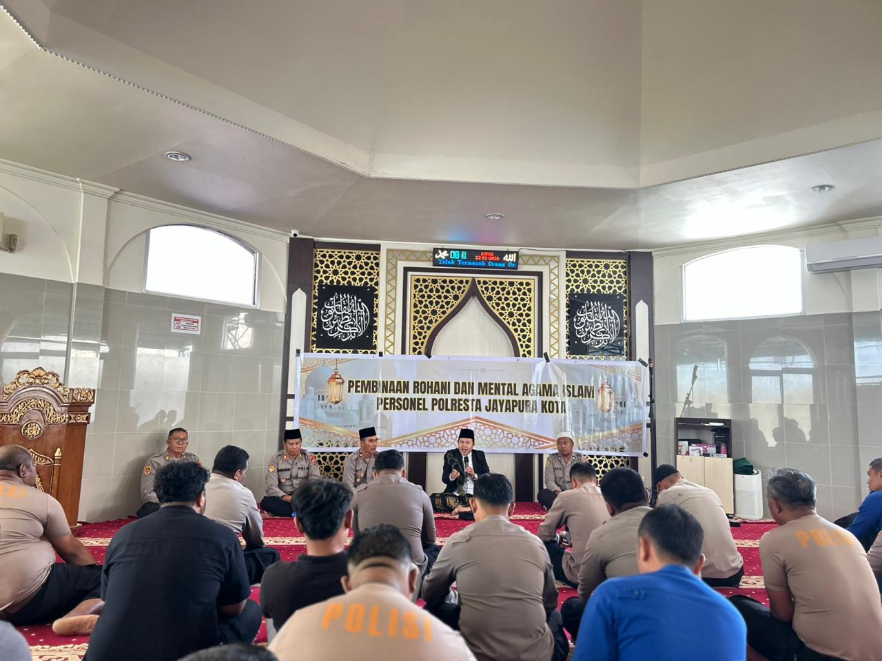 Tingkatkan Keimanan dan Integritas, Polresta Jayapura Kota Gelar Kegiatan Binrohtal