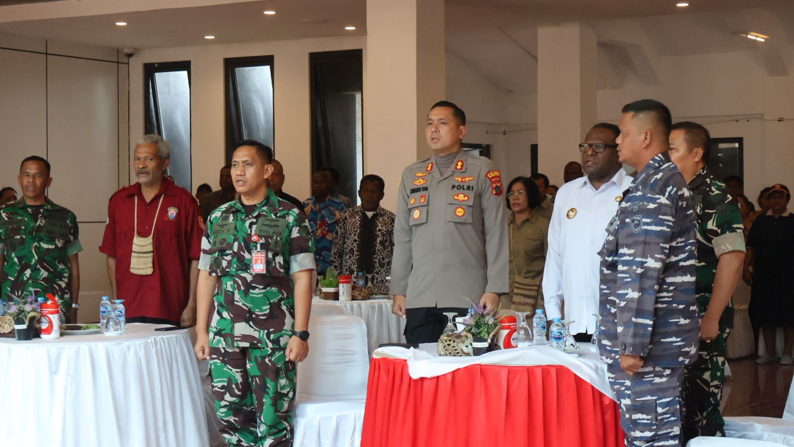 Kapolres Merauke Mengikuti Coffee Senja Persiapan HUT Kota Merauke ke-124