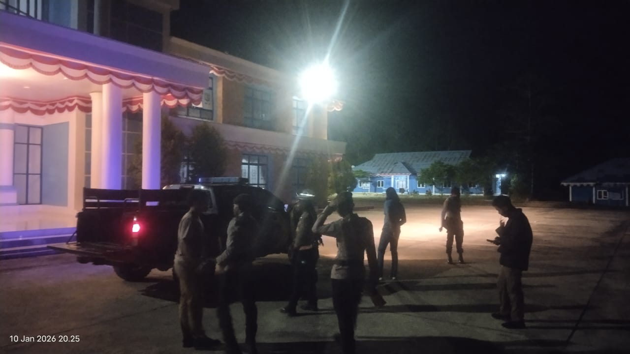 Patroli Rutin Malam Regu Pamapta III Jaga Kamtibmas di Kabupaten Mamberamo Tengah