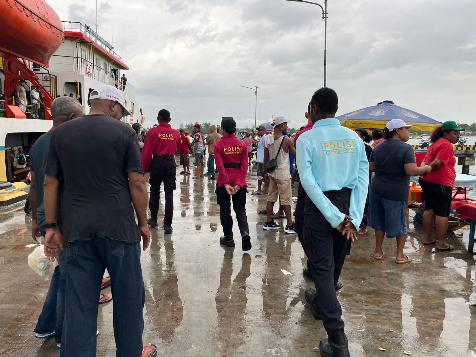 Sat Samapta Polres Sarmi Laksanakan Patroli dan Pengamanan Objek Vital, Situasi Aman dan Kondusif