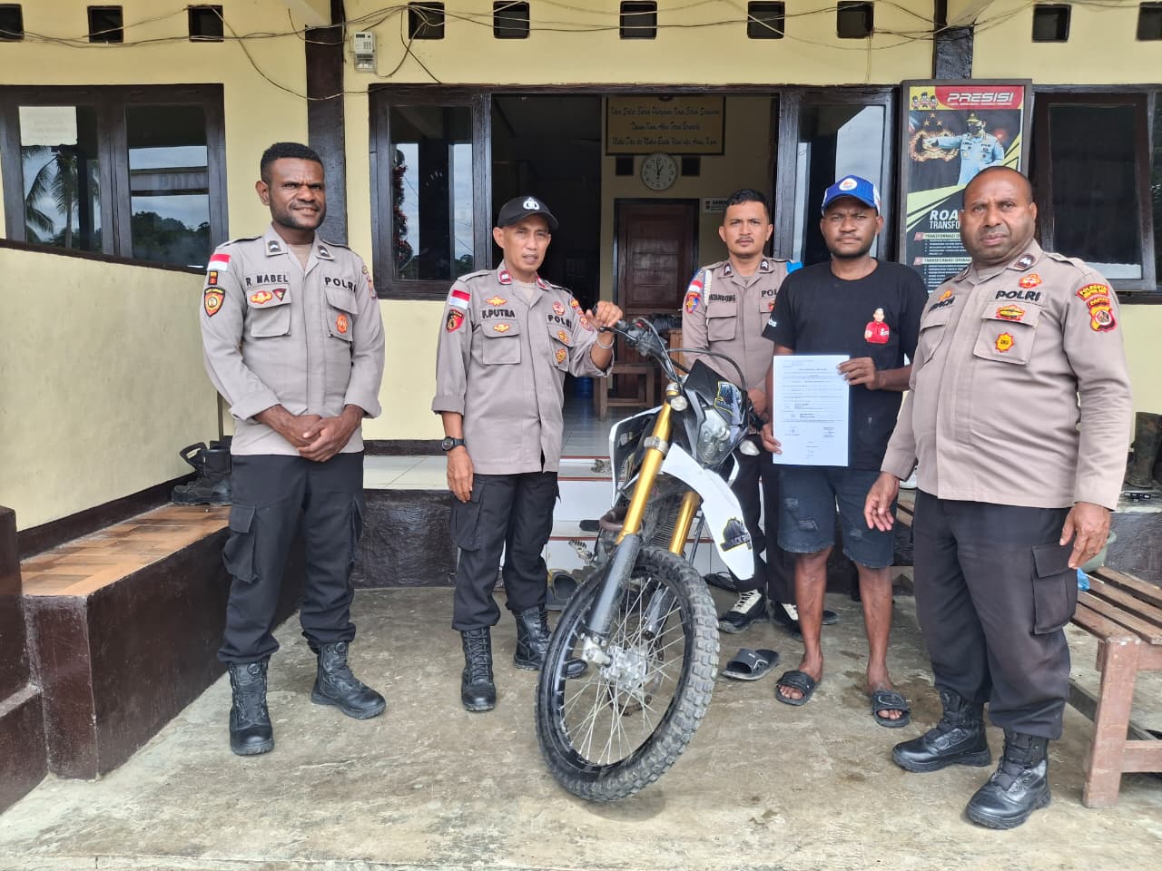 Gencarkan Razia Kendaraan, Polsek Waris Amankan dan Kembalikan Motor Hasil Curanmor