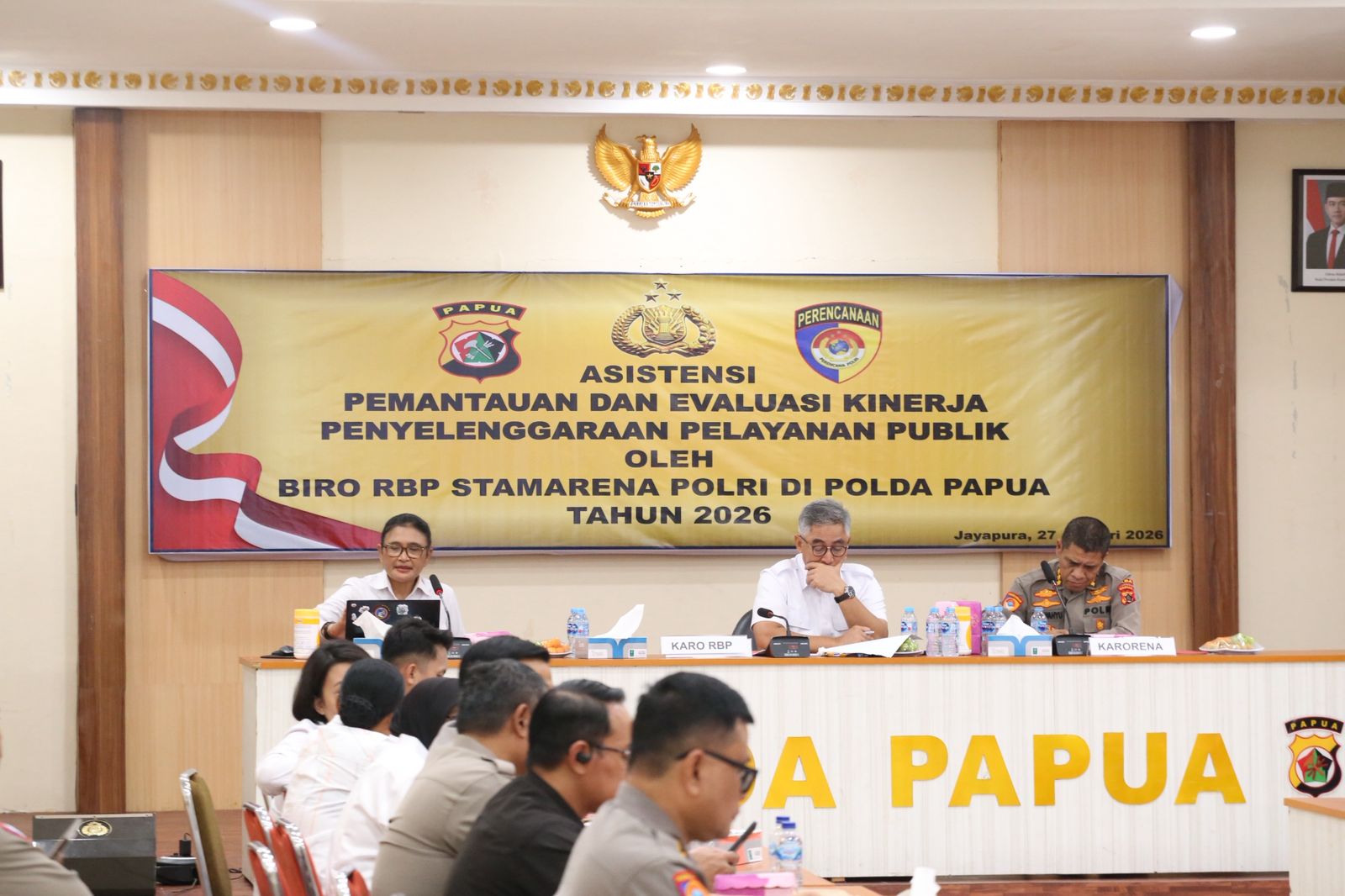 Biro RBP Stamarena Polri Laksanakan Asistensi Pemantauan dan Evaluasi Kinerja di Polda Papua