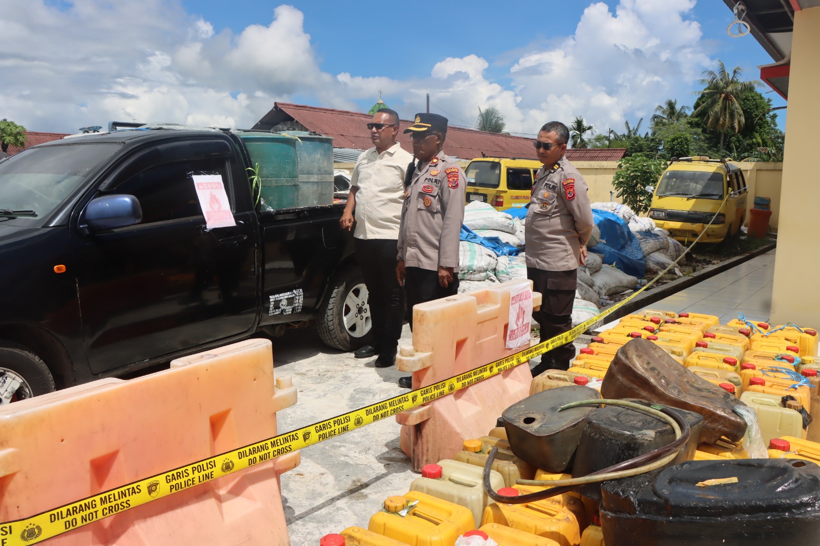 Polres Biak Numfor Gelar Press Release Kasus Tindak Pidana Penyalahgunaan Peruntukan BBM