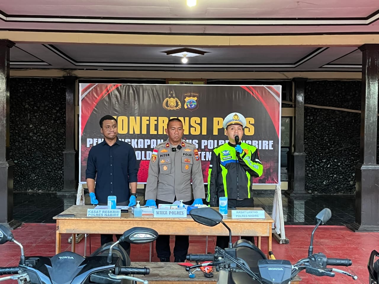 Polres Nabire Ungkap Kasus Curanmor, Amankan 5 Pelaku dan 6 Unit Sepeda Motor