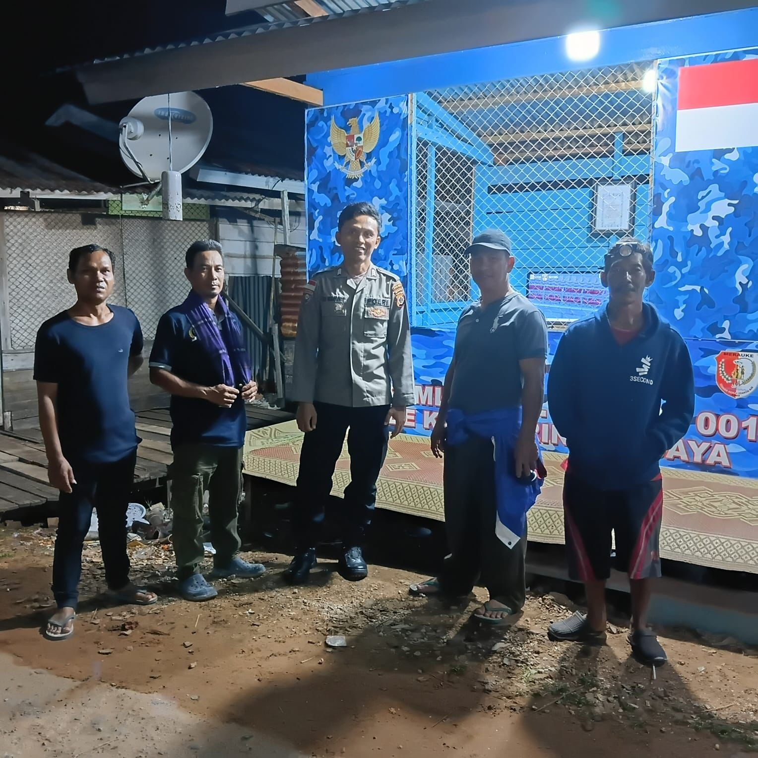 Bhabinkamtibmas Seringgu Jaya Laksanakan Sambang Pos Kamling