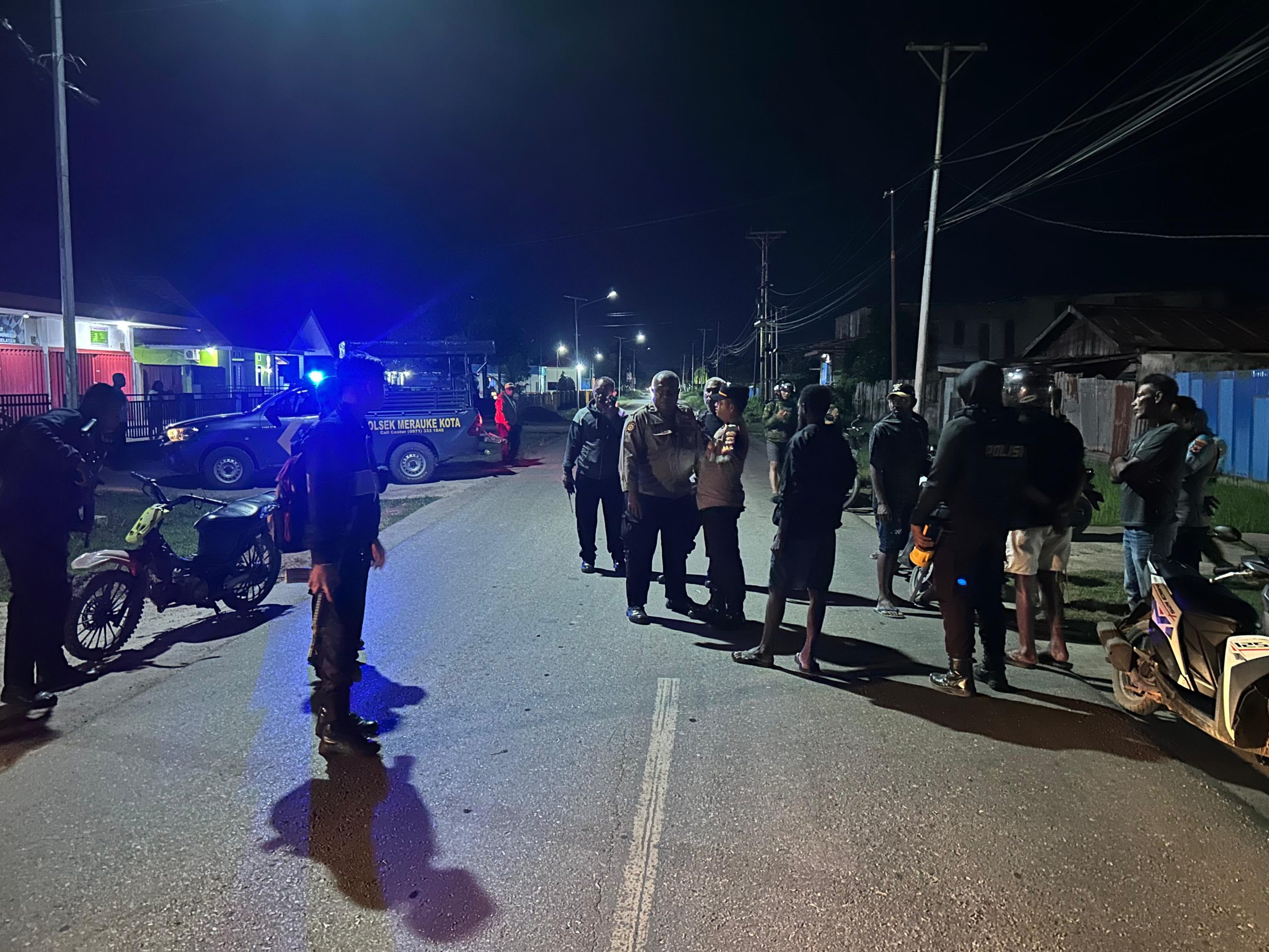 Patmor Regu 1 Sat Samapta Polres Merauke Jaga Keamanan Kota