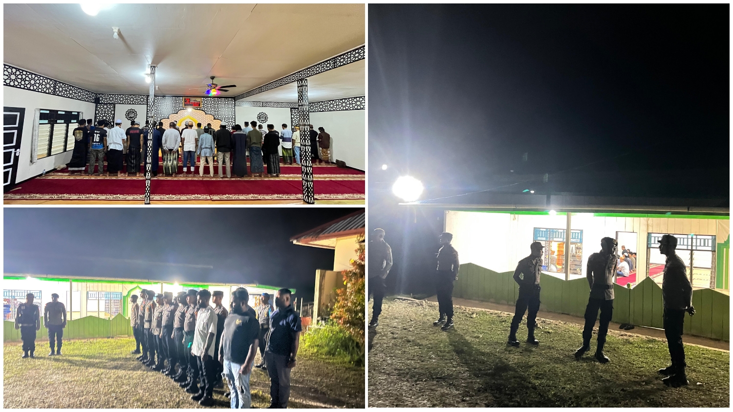 Polres Mamberamo Tengah Pastikan Keamanan Sholat Tarawih Hari Ke-8 Berjalan Lancar dan Kondusif