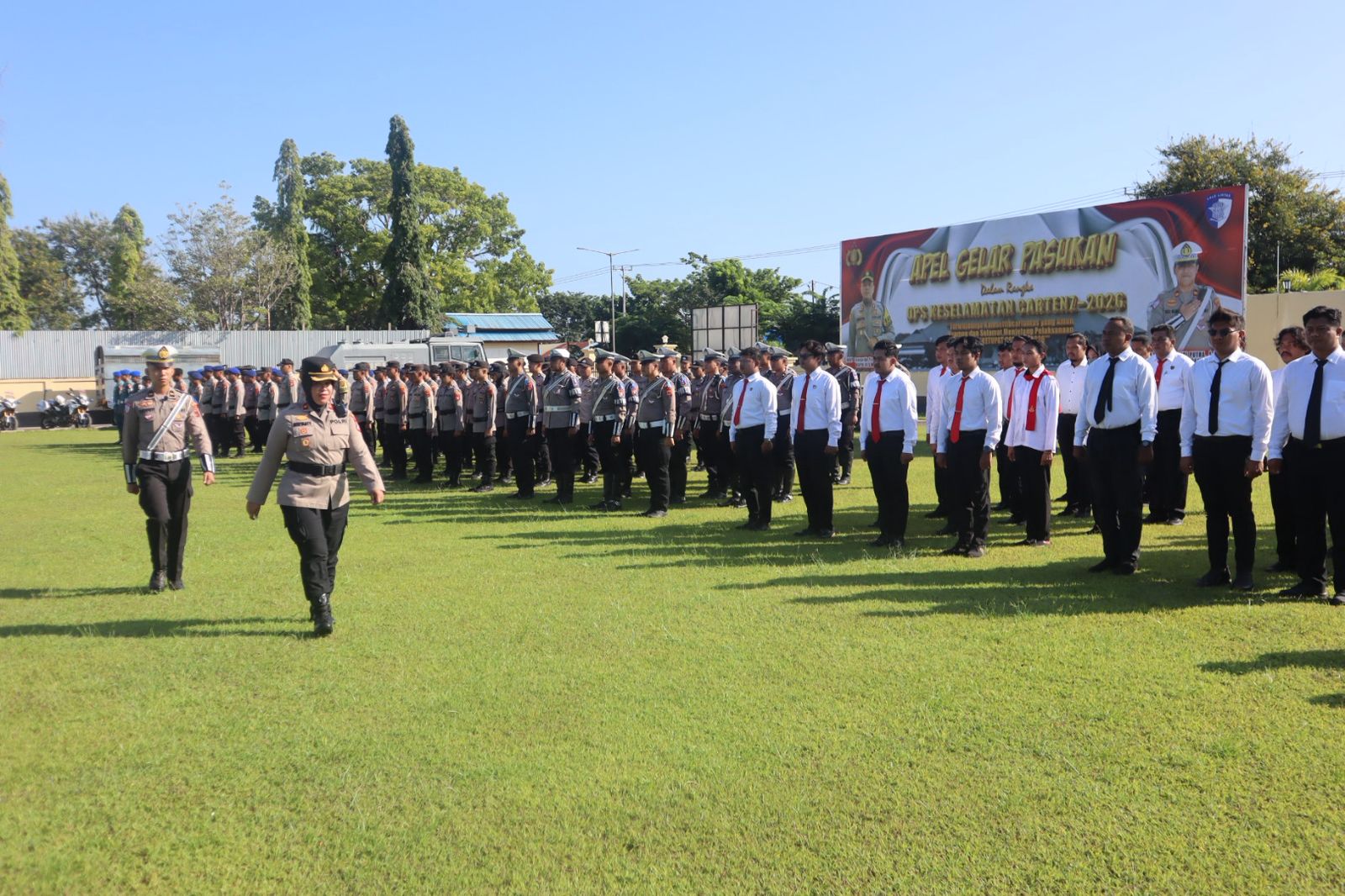 Polres Merauke Apel Gelar Pasukan Ops Keselamatan Cartenz 2026