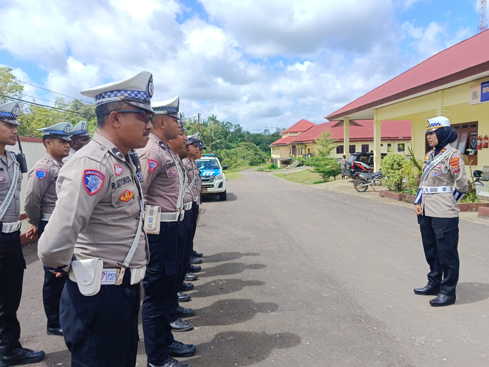 Satlantas Polres Boven Digoel Gelar Operasi Keselamatan Cartenz 2026 Hari Pertama.