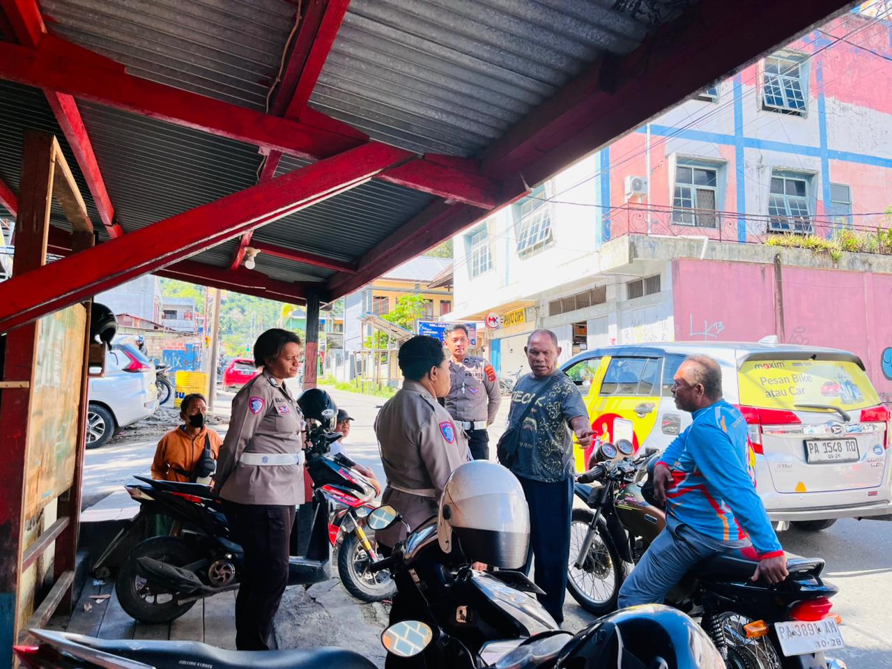 Satlantas Polresta Jayapura Kota Berikan Imbauan Tertib Lalu Lintas dalam Rangka Operasi Keselamatan Cartenz 2026