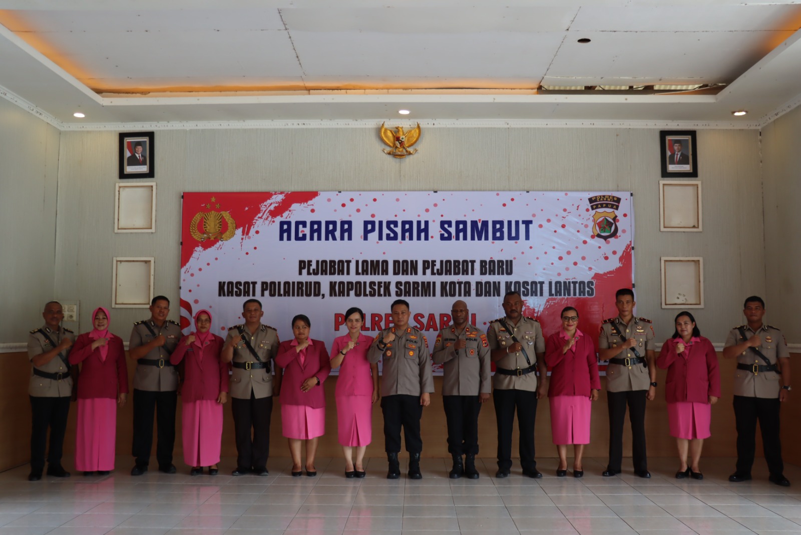 Hangat dan Penuh Apresiasi, Polres Sarmi Gelar Pisah Sambut PJU