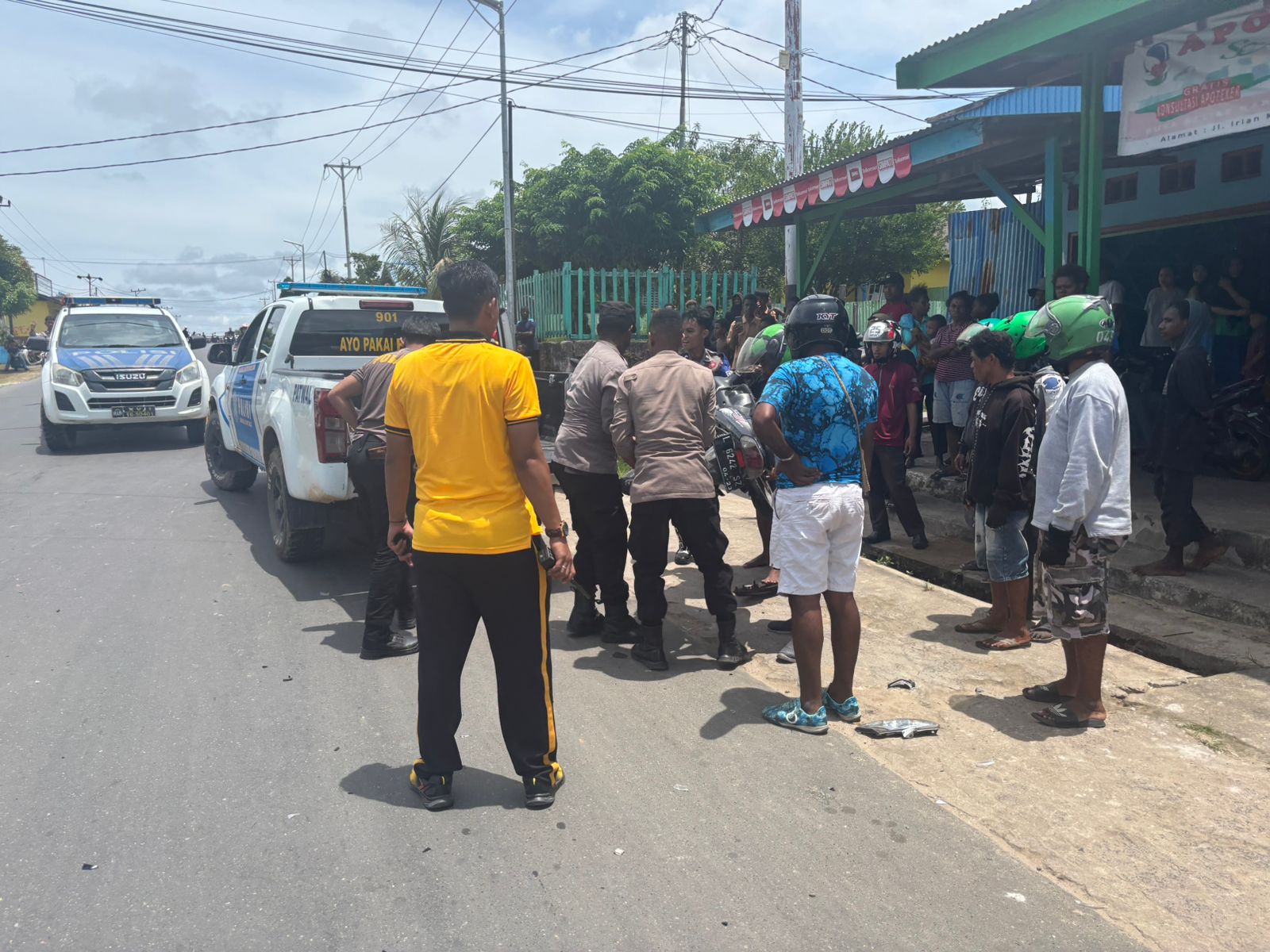 Laka Lantas Di Simpang Telkom 01 Kepi, Satu Pengendara Mengalami Luka Serius